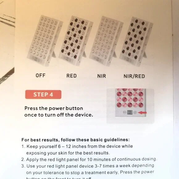 Red Light Therapy Lamp LED Panel NWTO - Picture 9 of 16